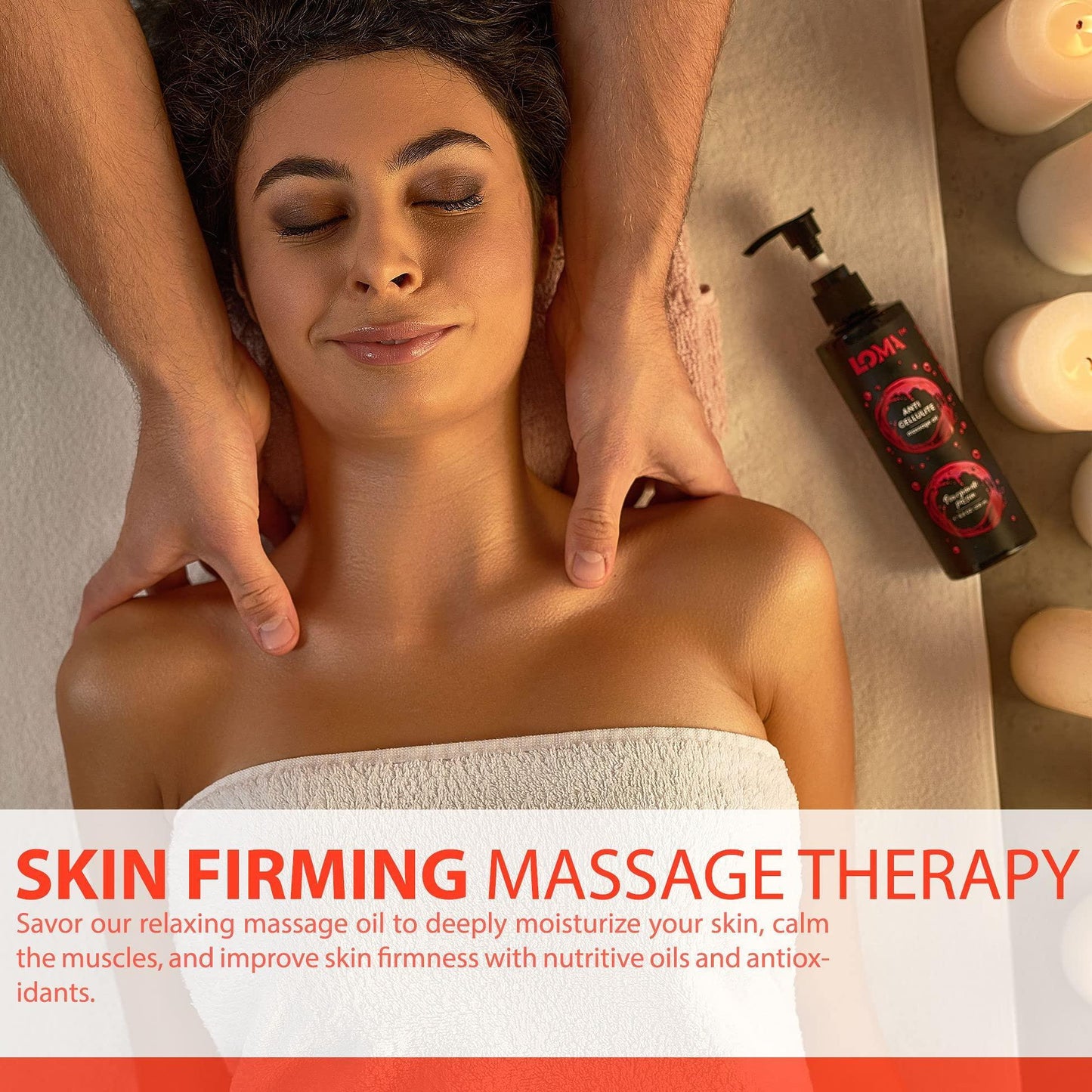 Body Massage Oil with Grapeseed and Bitter Orange Oil (8.8 fl oz)