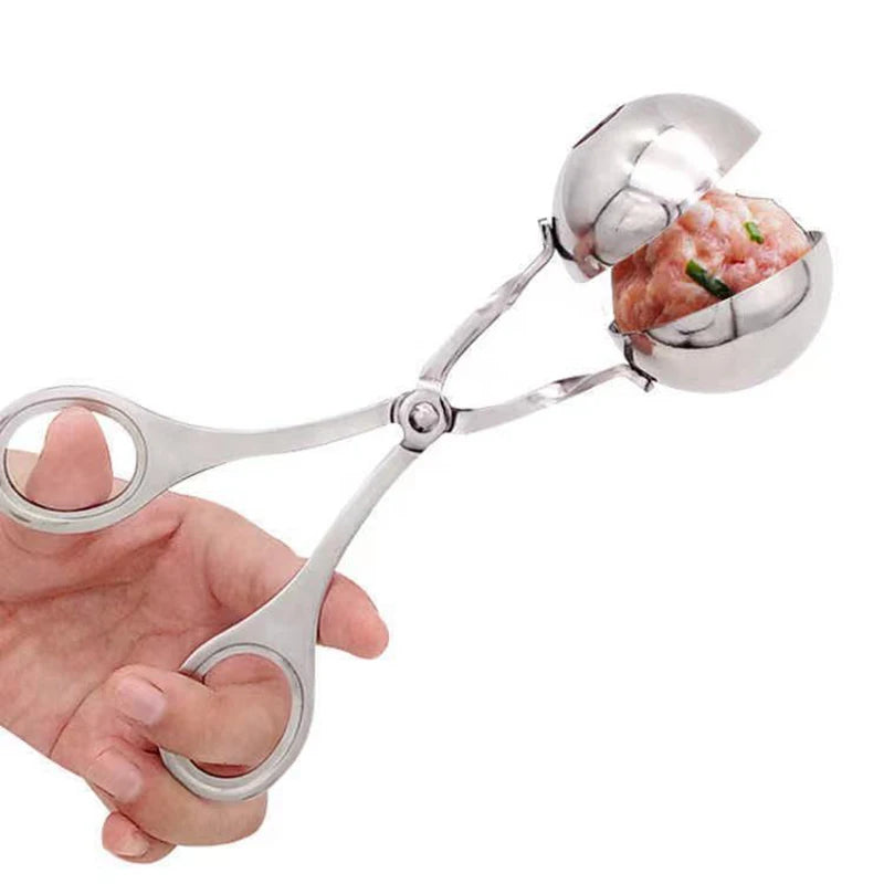 Meat Ball Maker Tool Stainless Steel Clip Round Rice Ball Shaper Spoon