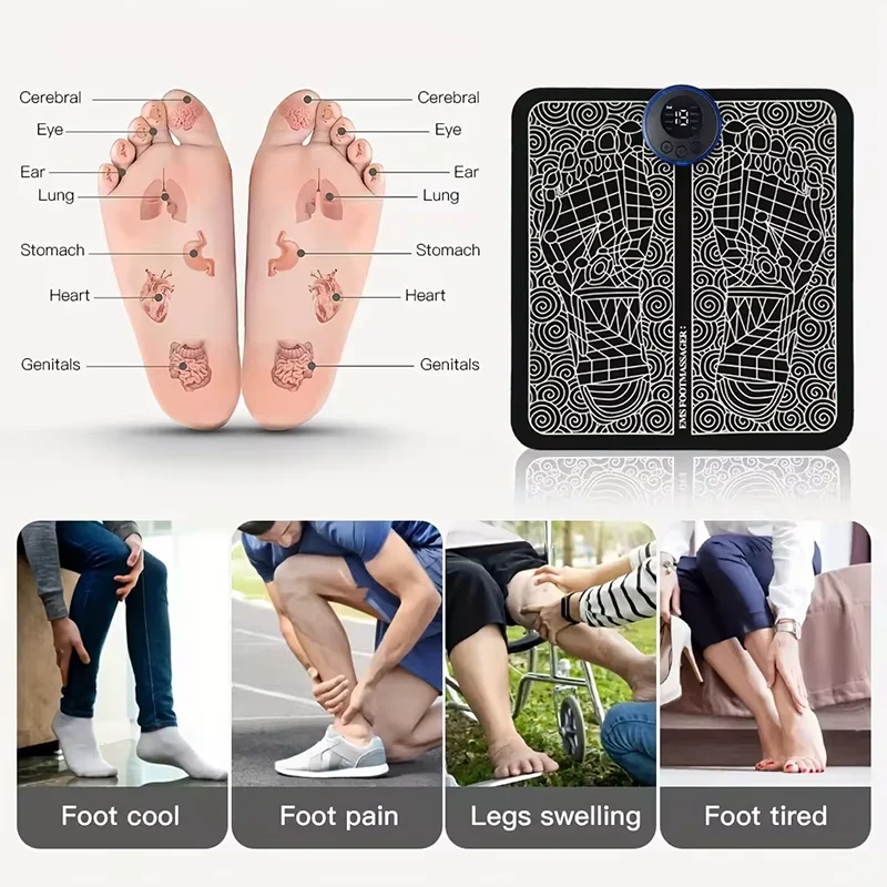 Remote Control Intelligent Foot Massager Pulse Therapy Foot Massager