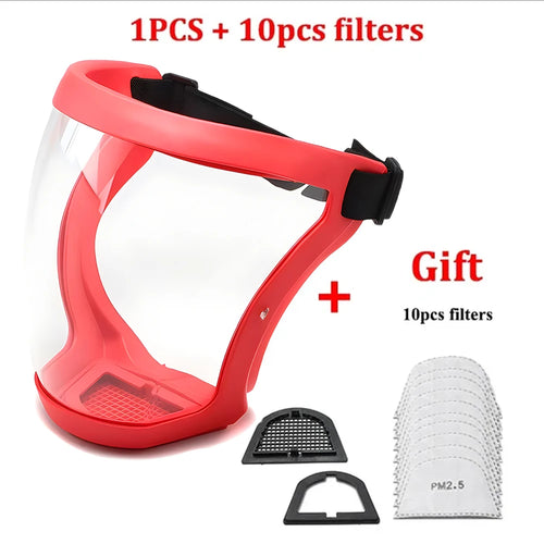 Work Protection Mask Full Face Protector Shield Transparent Facial