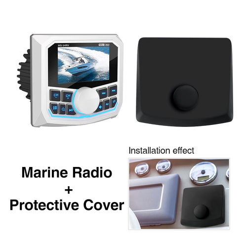 Marine RadioMP5 Player Boat Stereo For Yacht RV ATV UTV Golf Cart FM