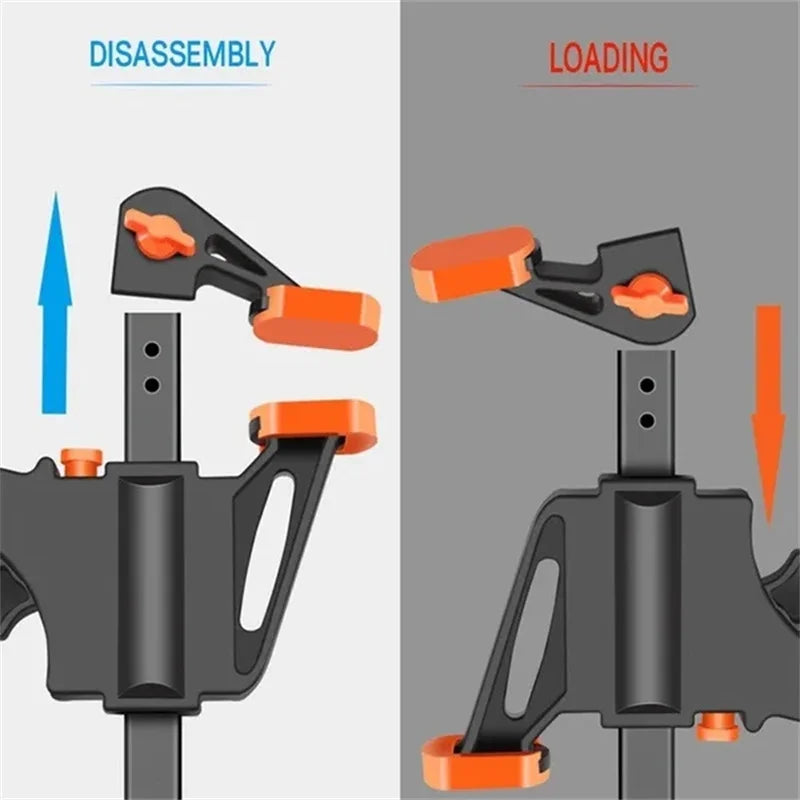 Woodworking Clamp F Hard Quick Release Ratchet Speed Squeeze Clip Kit