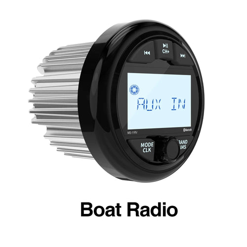 GRANDnavi Marine Stereo Boat Radio IPX5 Waterproof Bluetooth FM AM