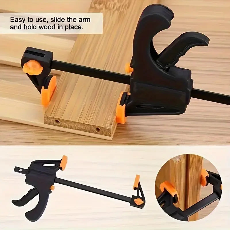 Woodworking Clamp F Hard Quick Release Ratchet Speed Squeeze Clip Kit