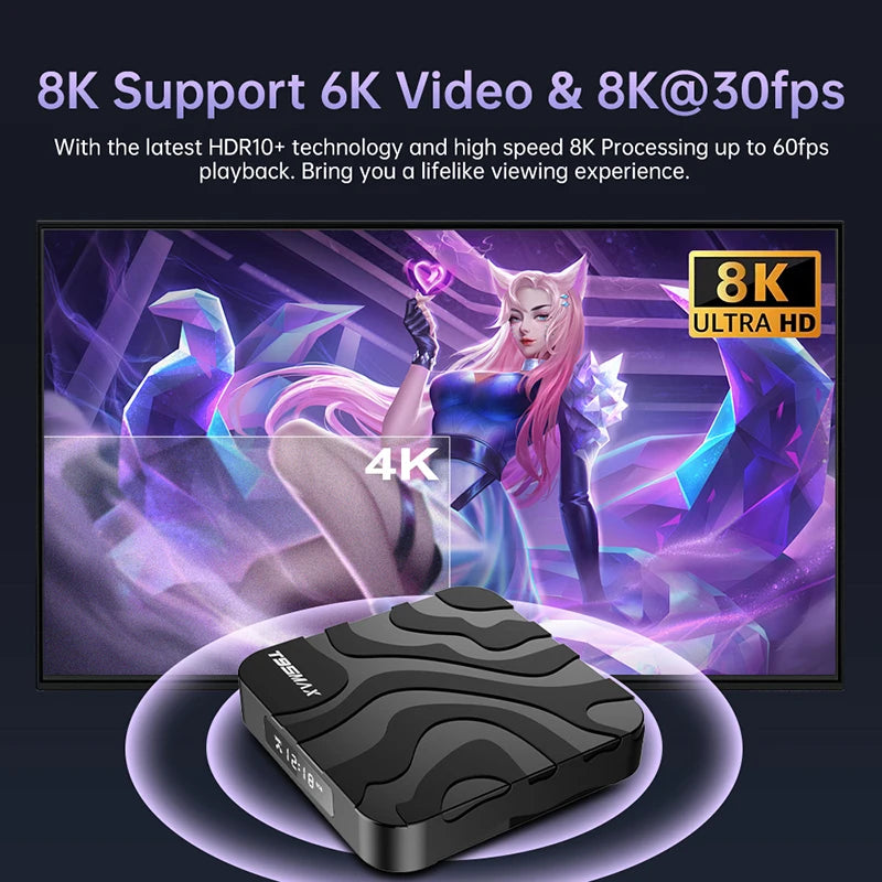 T95 MAX Allwinner H618 Smart TV Box Android 12 2.4G/5G Dual Wifi