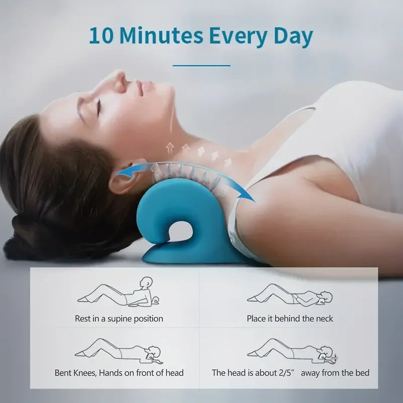Neck and Shoulder Relaxer Cervical Traction Device for Relief and