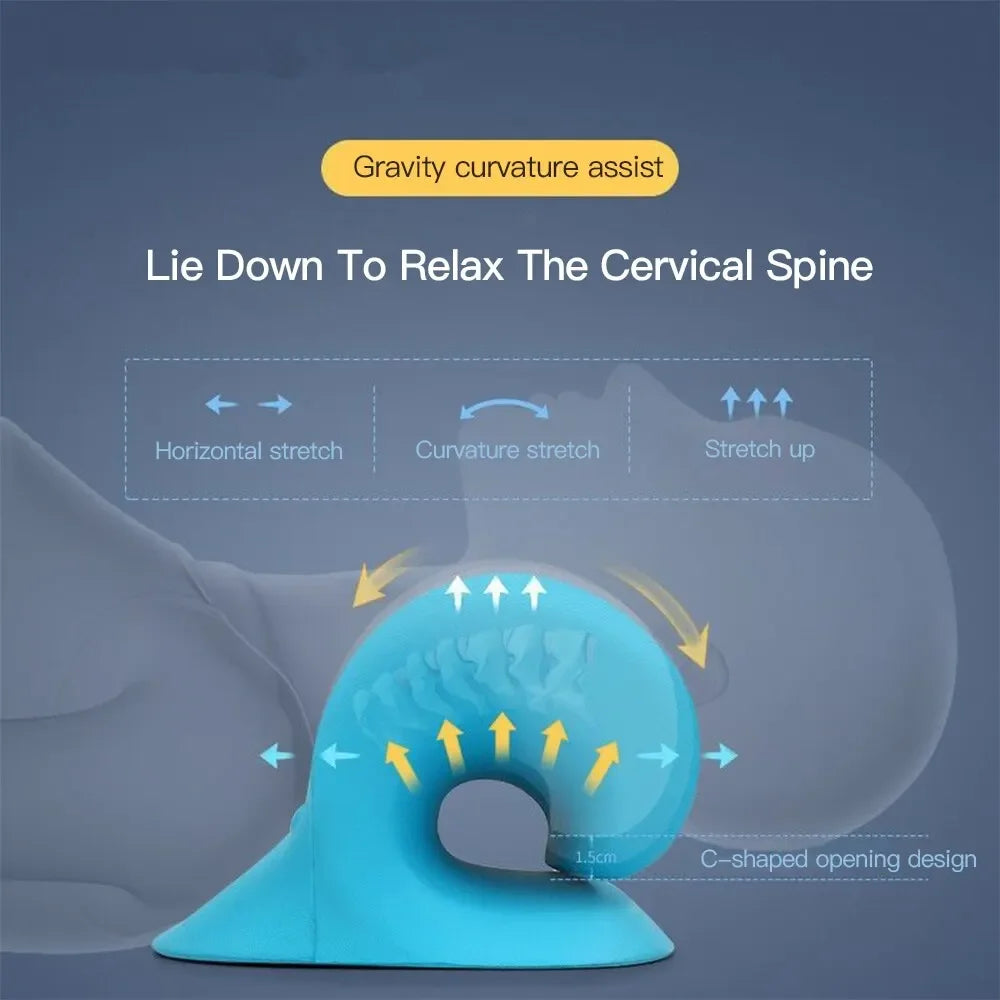 OREADEX Massage Pillow Relieve Pain Spine Correction Neck Shoulder