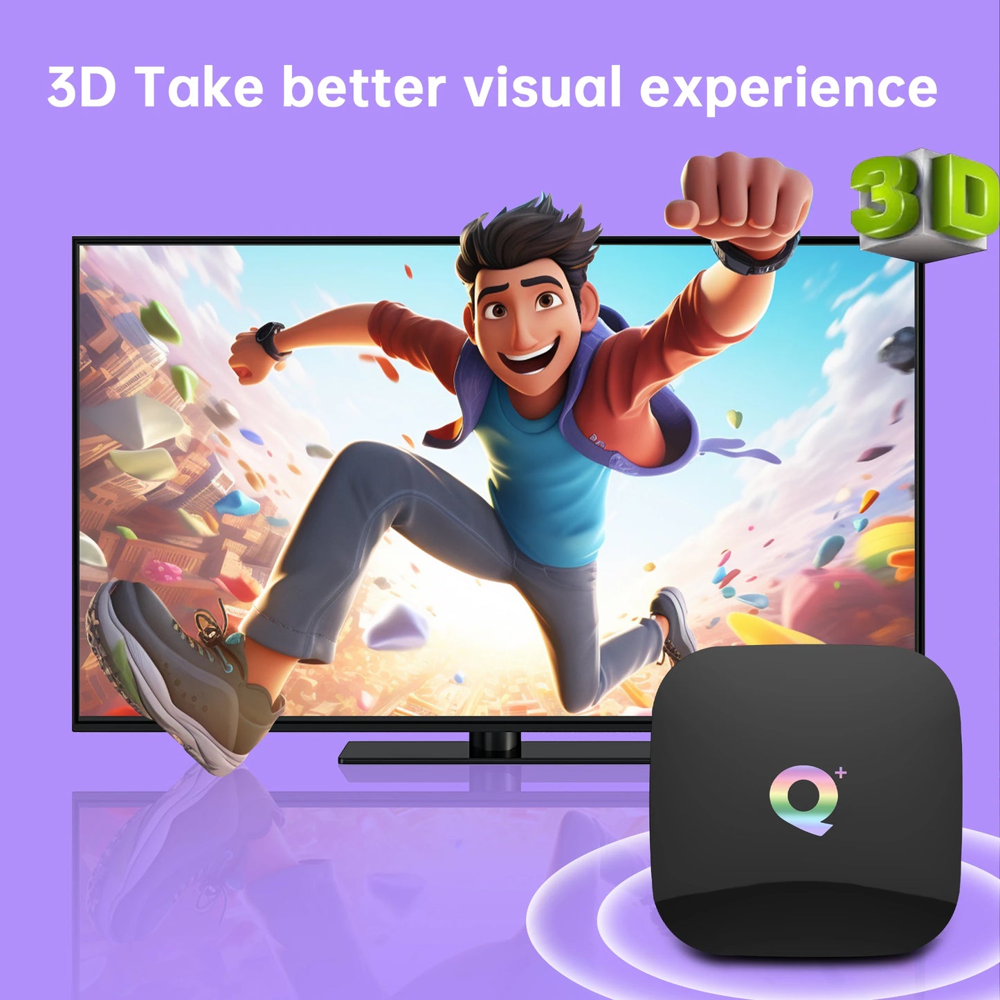 TV Box Global Version Q+ Allwinner H616 Ultra HD 6K USB3.0 HDR10+ With