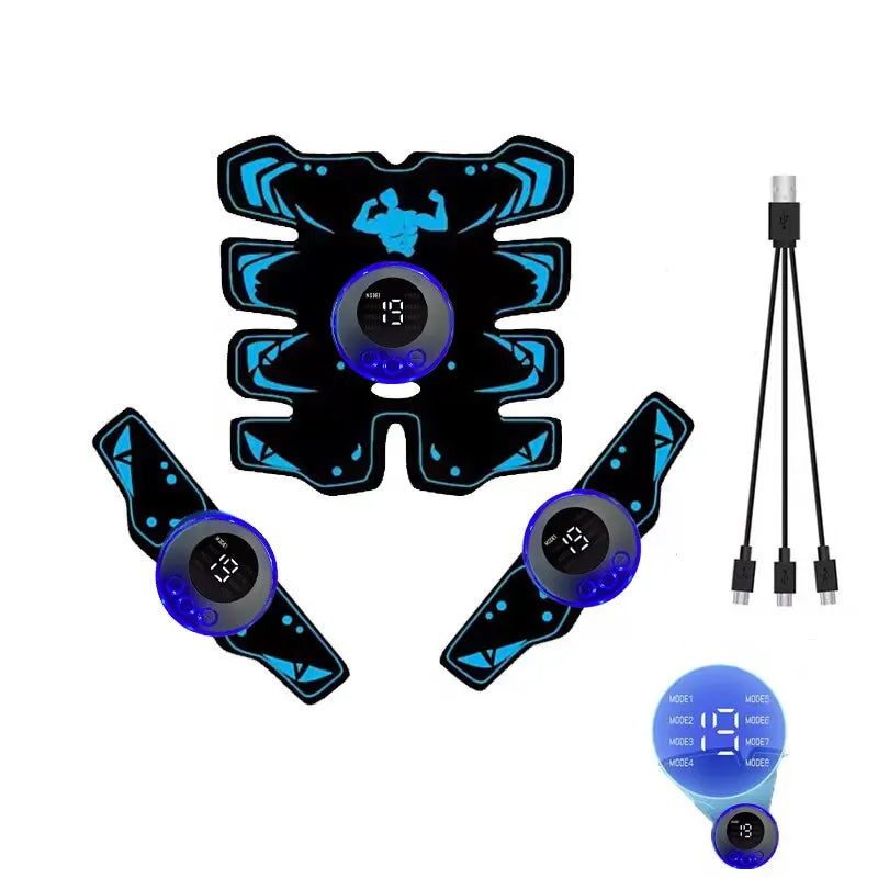 USB Rechargable EMS Muscle Stimulator ABS Arm 3 IN 1 Trainer Pad
