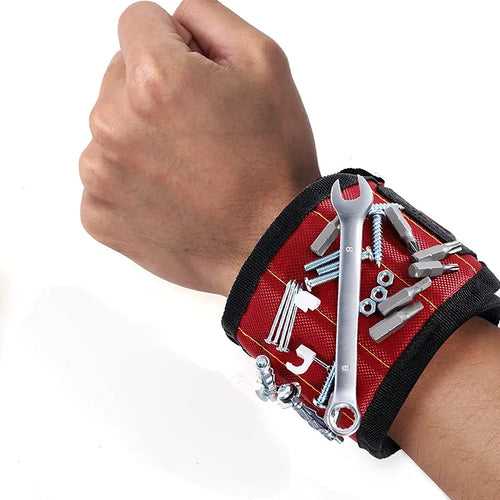 Magnetic Wristband for Holding Screws,Nails,Drilling Bits,Wrist Tool