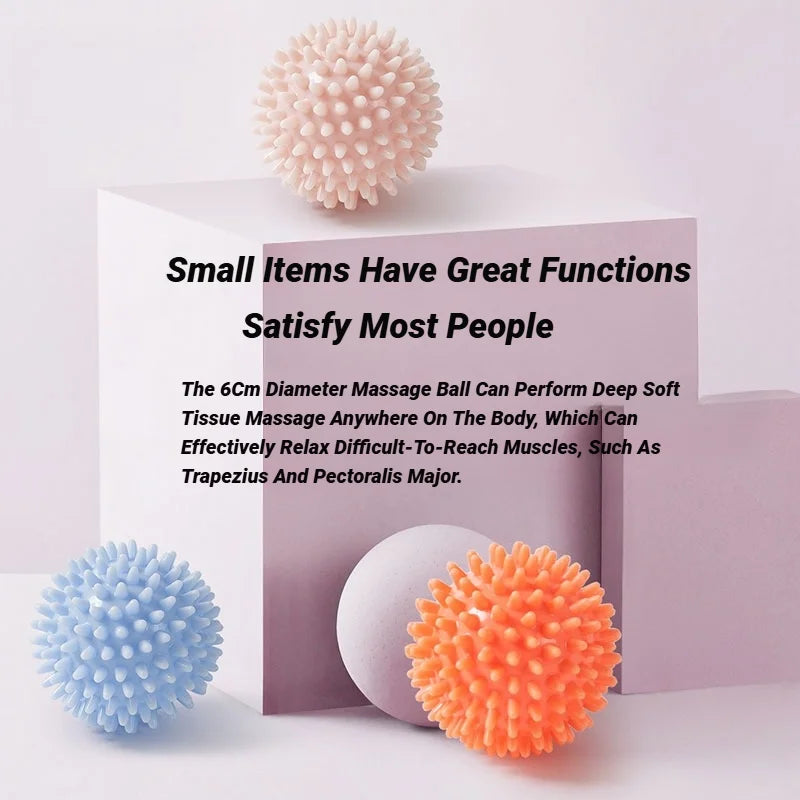 6CM Sport Massage Ball Myofascial Release Massager Spiky Deep Tissue