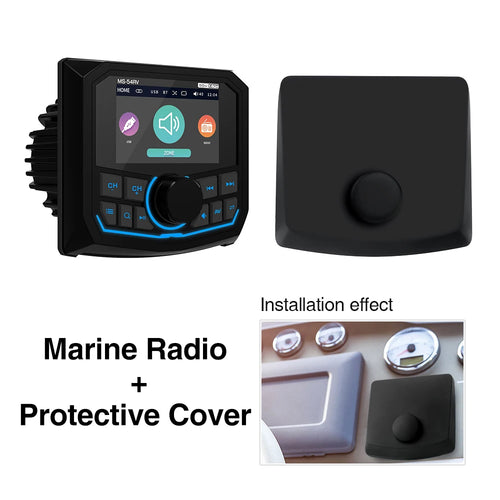 Marine RadioMP5 Player Boat Stereo For Yacht RV ATV UTV Golf Cart FM