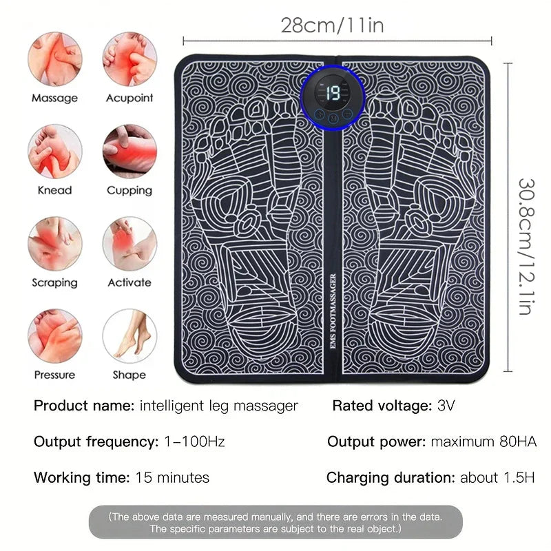 Remote Control Intelligent Foot Massager Pulse Therapy Foot Massager