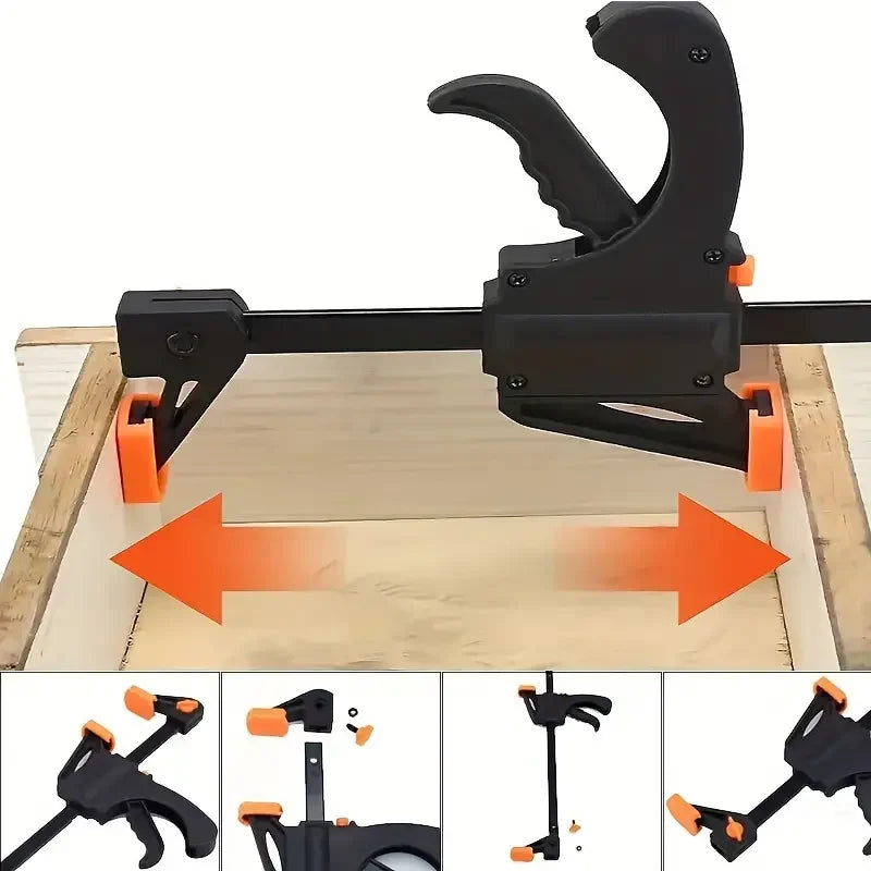 Woodworking Clamp F Hard Quick Release Ratchet Speed Squeeze Clip Kit