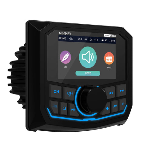Marine RadioMP5 Player Boat Stereo For Yacht RV ATV UTV Golf Cart FM