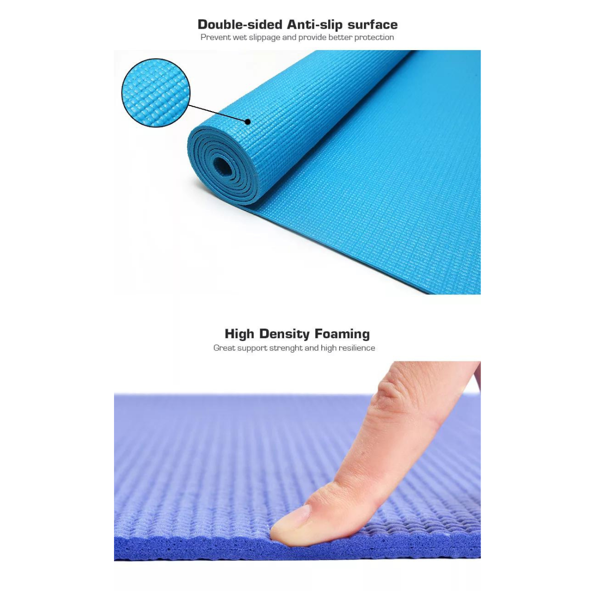 JupiterGear Performance Yoga Mat with Carrying Straps for Yoga,