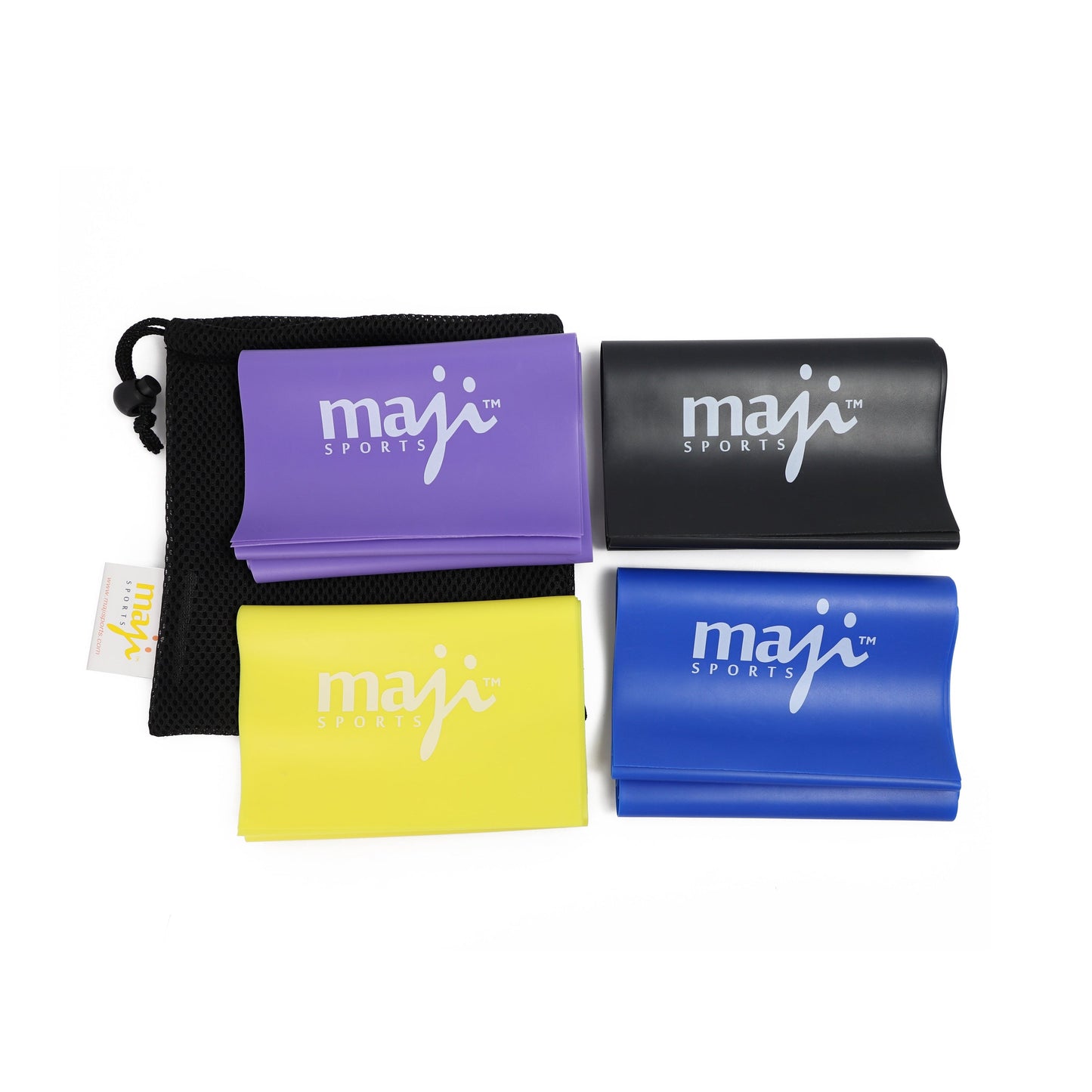 Maji Sports Full Body Exercise & Stretch Bands - Variable Resistance 4