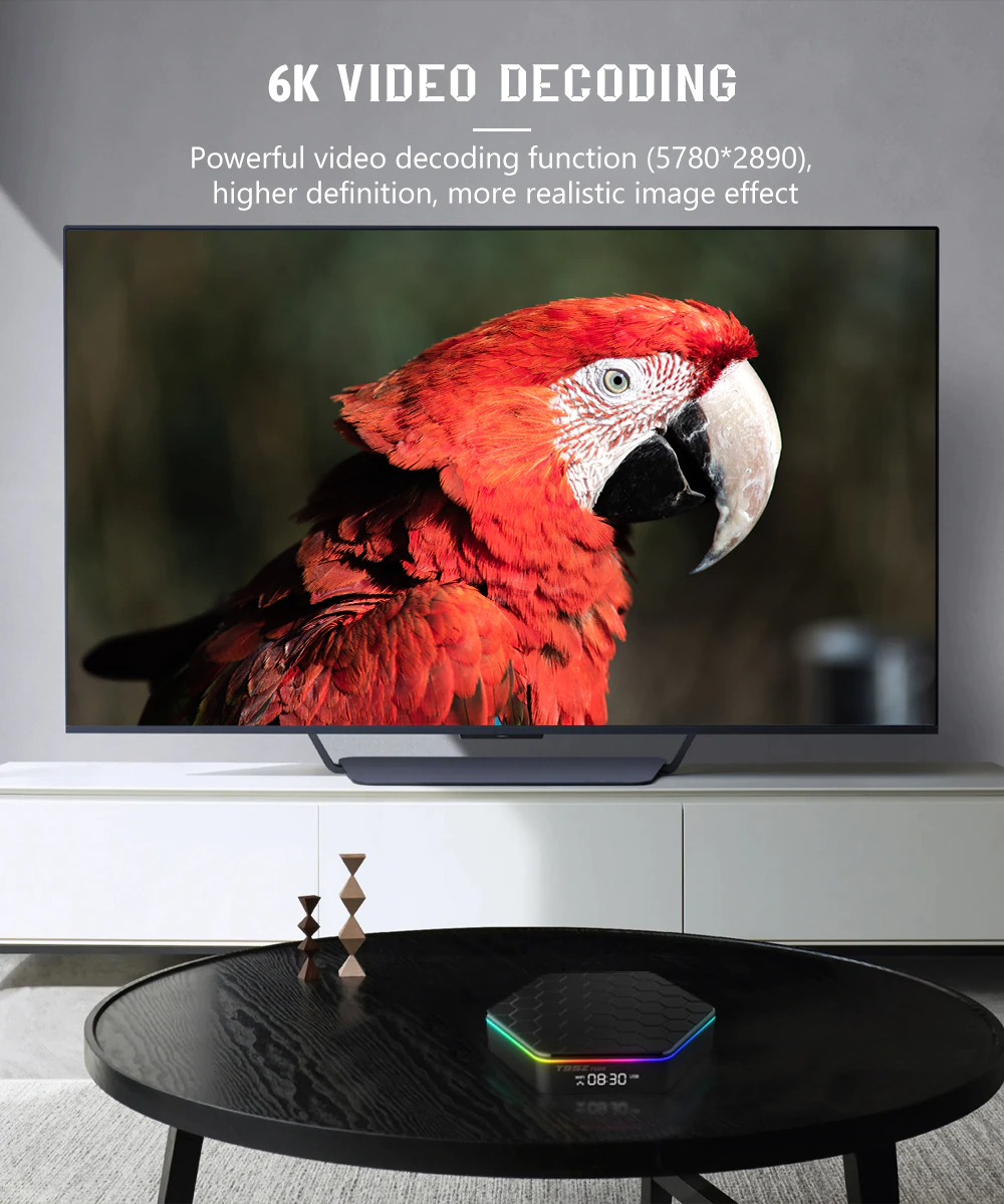 2025 Upgraded T95Z Plus Smart Android 12.0 TV Box Quad Core 6K HD