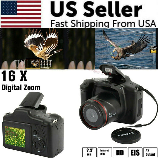 Digital Camera 3.0 Inch TFT LCD Screen 16X Zoom HD 16MP 1080P