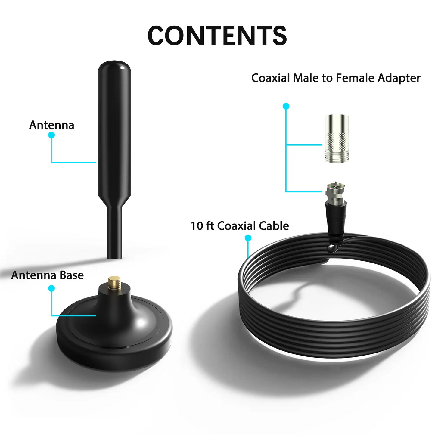 5600Miles Upgraded TV Antenna HDTV Amplified Digital 4K 1080P Long