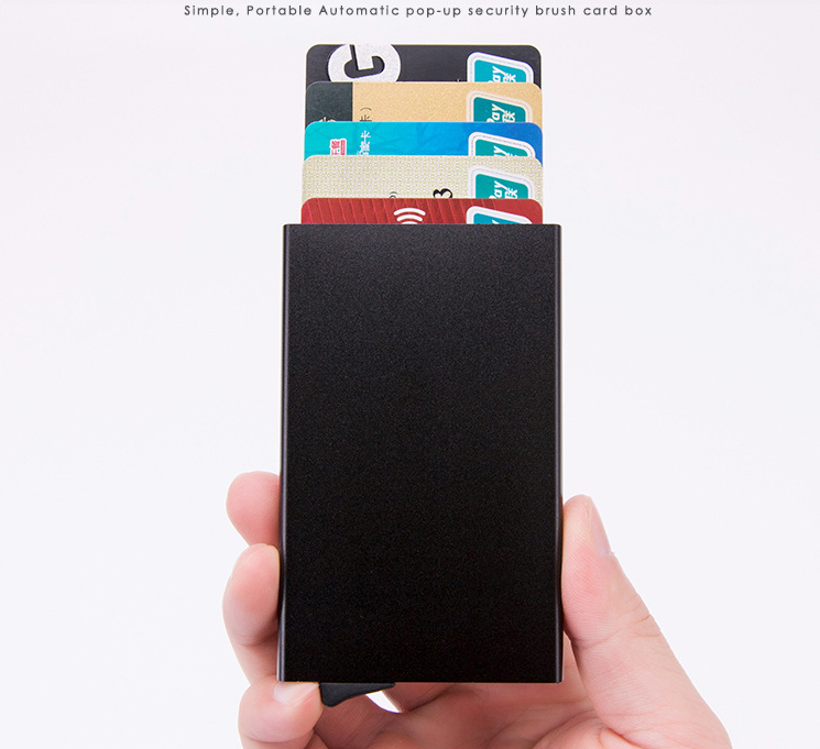 Mens RFID Blocking Slim Money Clip Carbon Fiber Wallet ID Credit Card