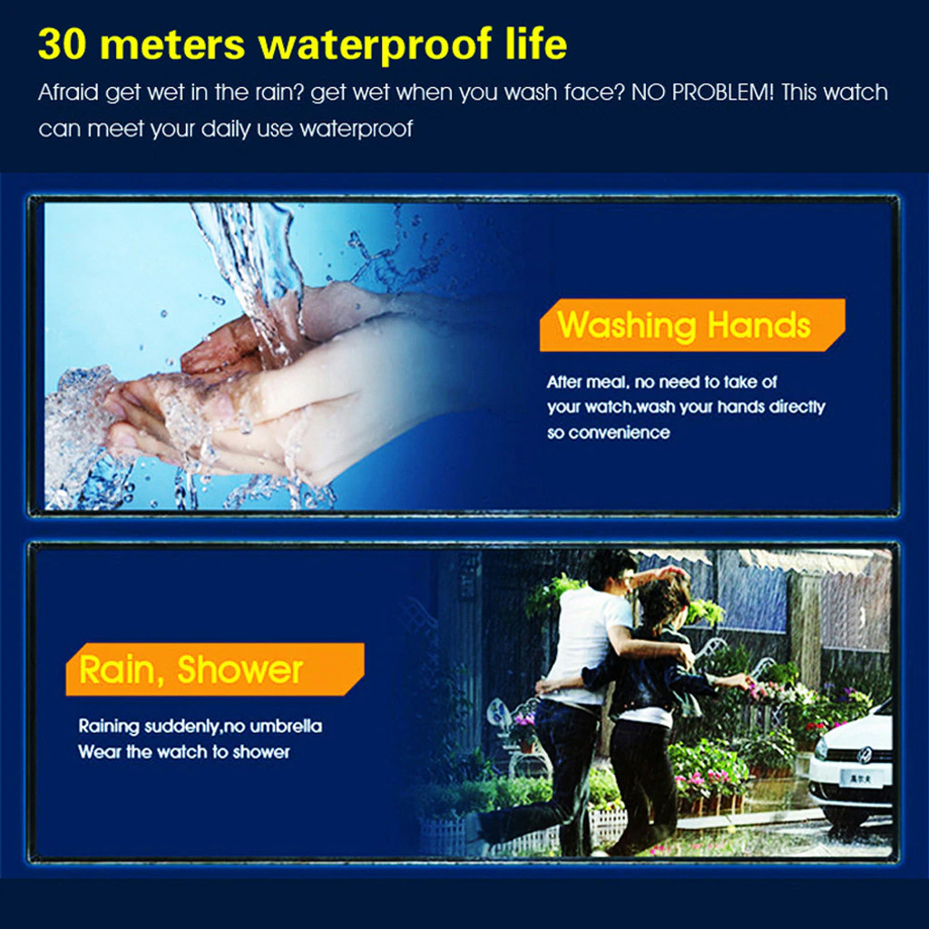 Waterproof Digital Sports Watch Military Tactical LED Backlight