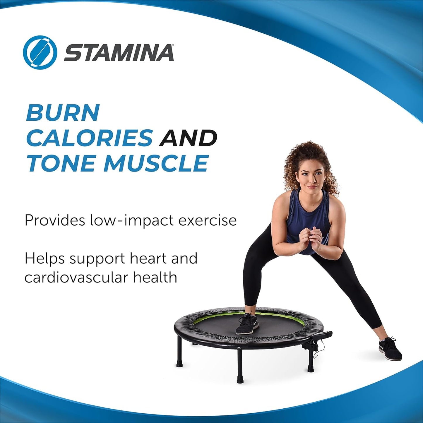 Stamina Fitness Trampoline - Exercise Trampoline with Smart Workout