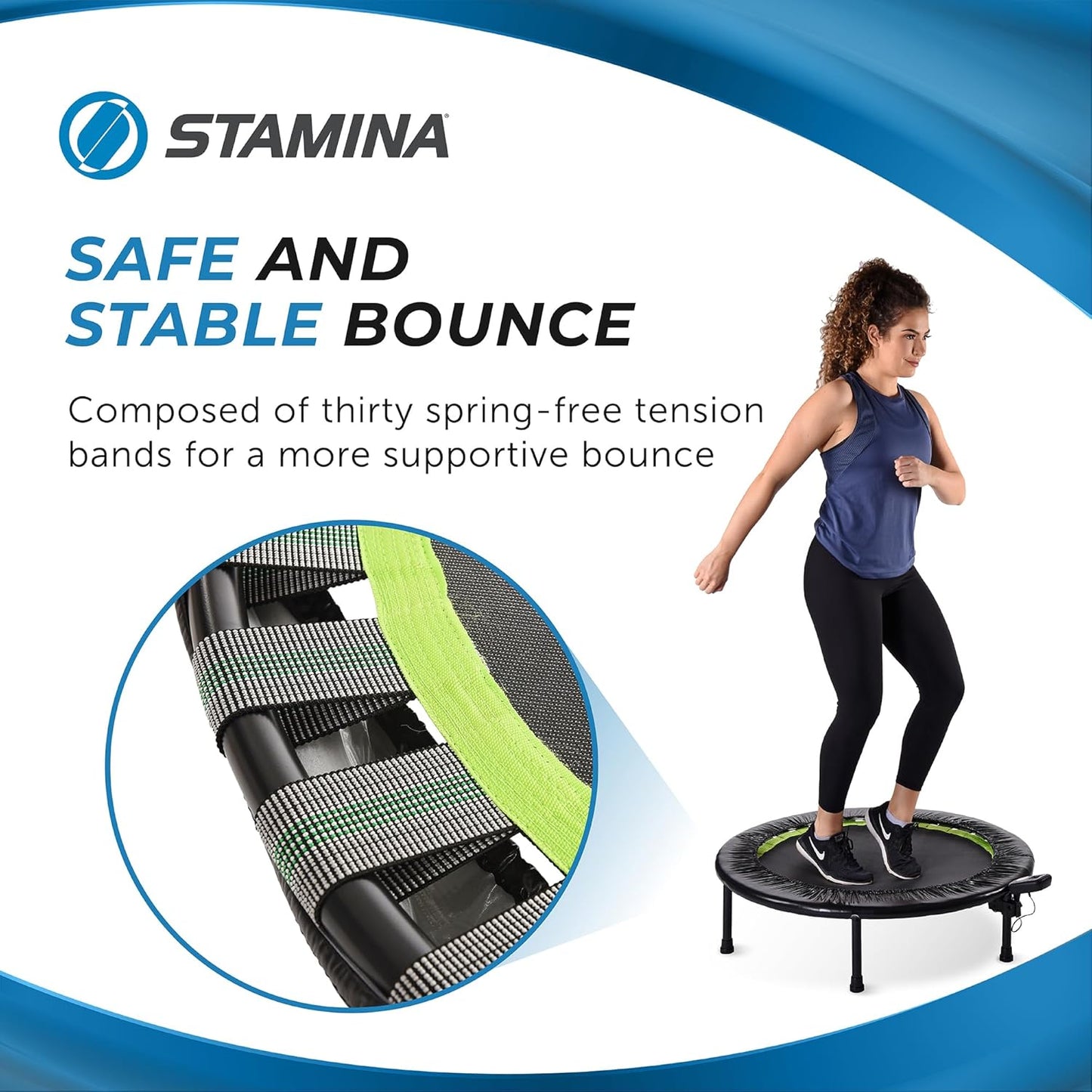 Stamina Fitness Trampoline - Exercise Trampoline with Smart Workout