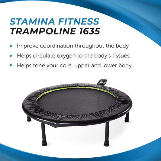 Stamina Fitness Trampoline - Exercise Trampoline with Smart Workout