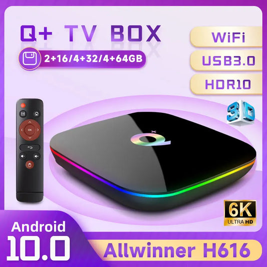 Q PLUS TV Box 4-core 3D Graphics Acceleration 4G DDR Ultra High Speed