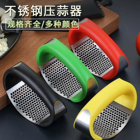 Stainless Steel Garlic Press Crusher Manual Garlic Mincer Chopping