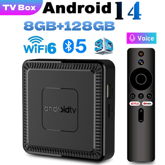 2025 New Q7 Smart TV Box Android14 Allwinner H313 8G+128GB ROM