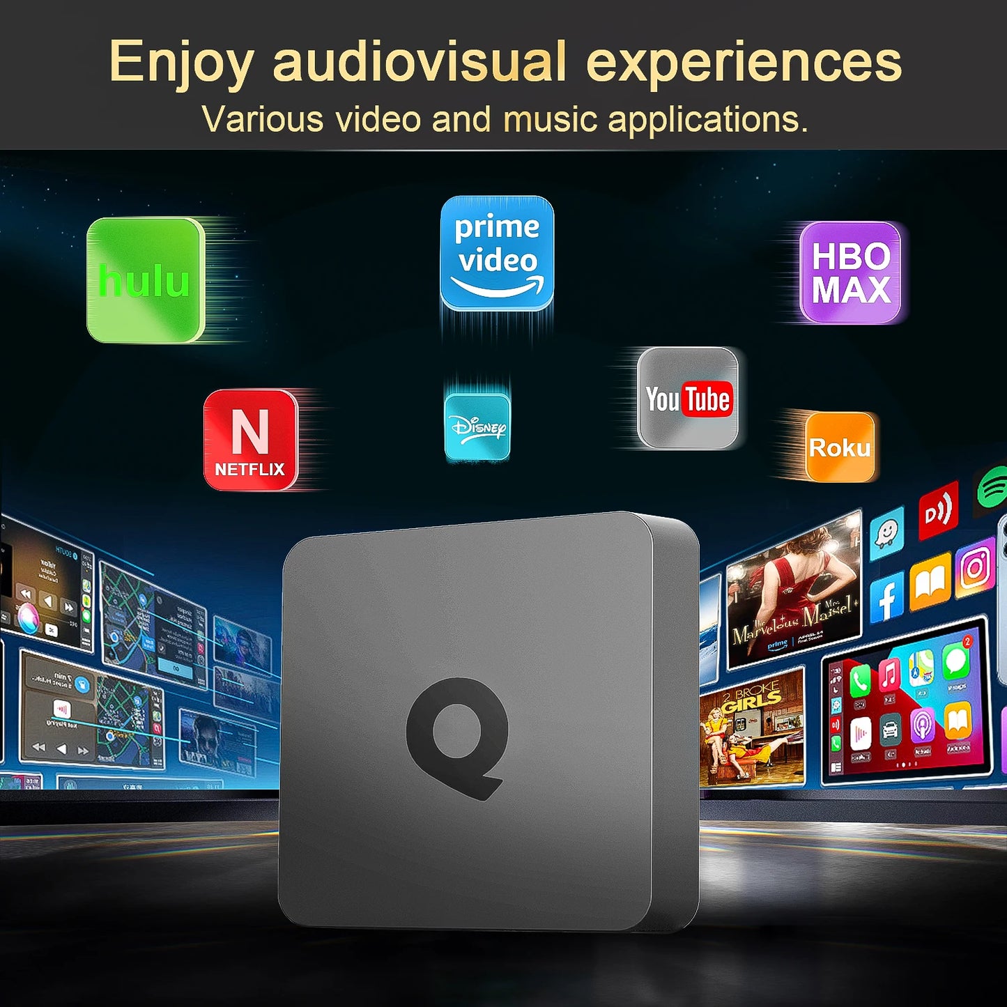 Q1 Android 10 Smart Home Theater TV Box Allwinner H313 Google