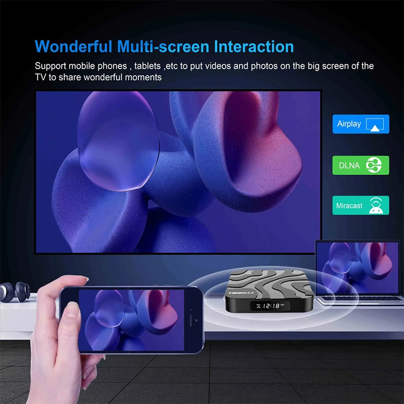 T95 MAX Allwinner H618 Smart TV Box Android 12 2.4G/5G Dual Wifi