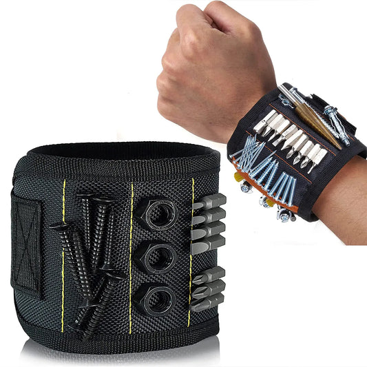 Magnetic Wristband for Holding Screws,Nails，Drilling Bits,Wrist Tool