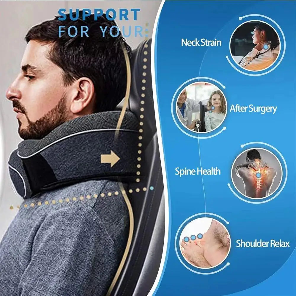 Memory Foam Neck Pillow Cervical Vertebra Travel Portable Noon Break