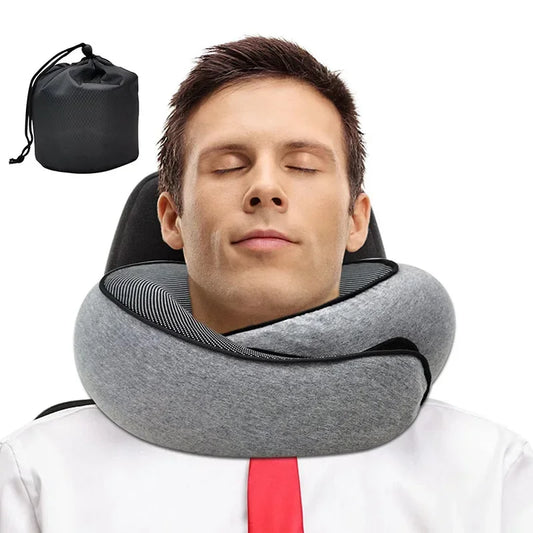 Memory Foam Neck Pillow Cervical Vertebra Travel Portable Noon Break