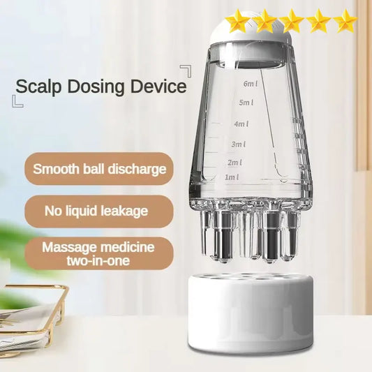 【Hot sales】Scalp Applicator Head Essential Oil Ball Massage Comb 1ml