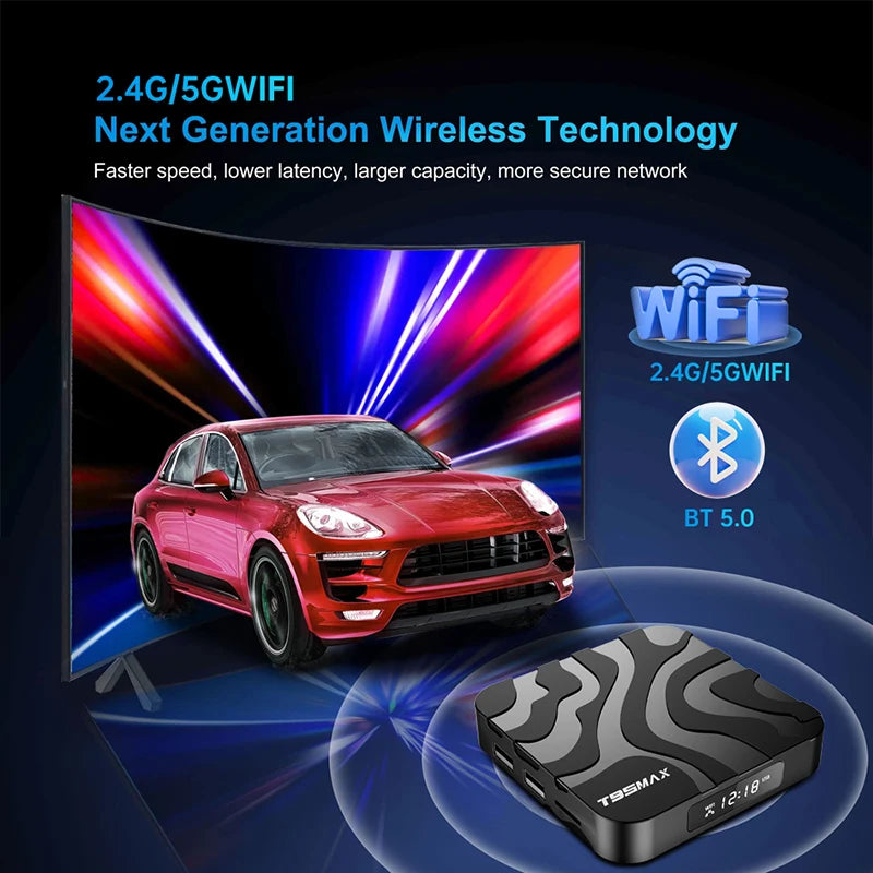 T95 MAX Allwinner H618 Smart TV Box Android 12 2.4G/5G Dual Wifi