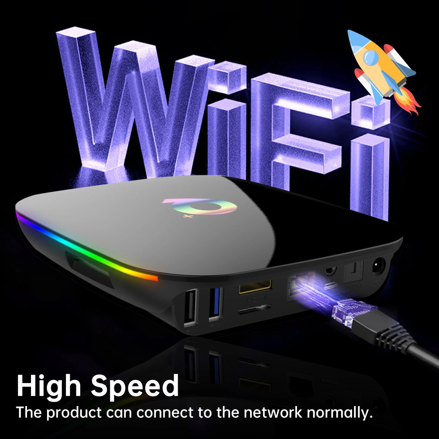 TV Box Global Version Q+ Allwinner H616 Ultra HD 6K USB3.0 HDR10+ With