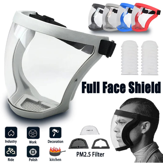 Work Protection Mask Full Face Protector Shield Transparent Facial