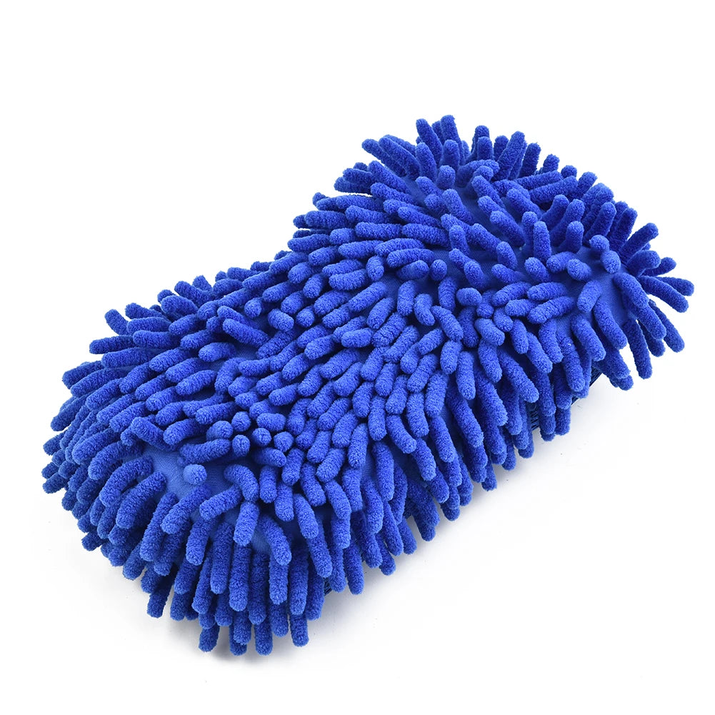 Car Wash Microfiber Chenille Car Wash Sponge Care Washing Brush Pad
