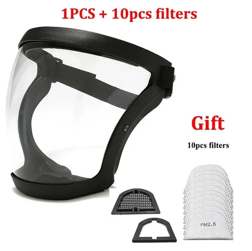 Work Protection Mask Full Face Protector Shield Transparent Facial